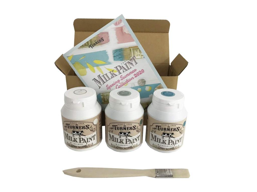Turner Color Acrylic Milk Set Gentle Breeze MK20003B 200ml Paint, 3-Color (B)
