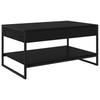 Coffee Table Black Oak Effect 80 X 50 X 40 Cm Particleboard