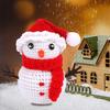 Christmas Crochet Beginner Kit Snowman Design med lätta att följa instruktioner Händer Skicklighet Förbättra Lindra tristess Xmas Snowman Crochet Kit