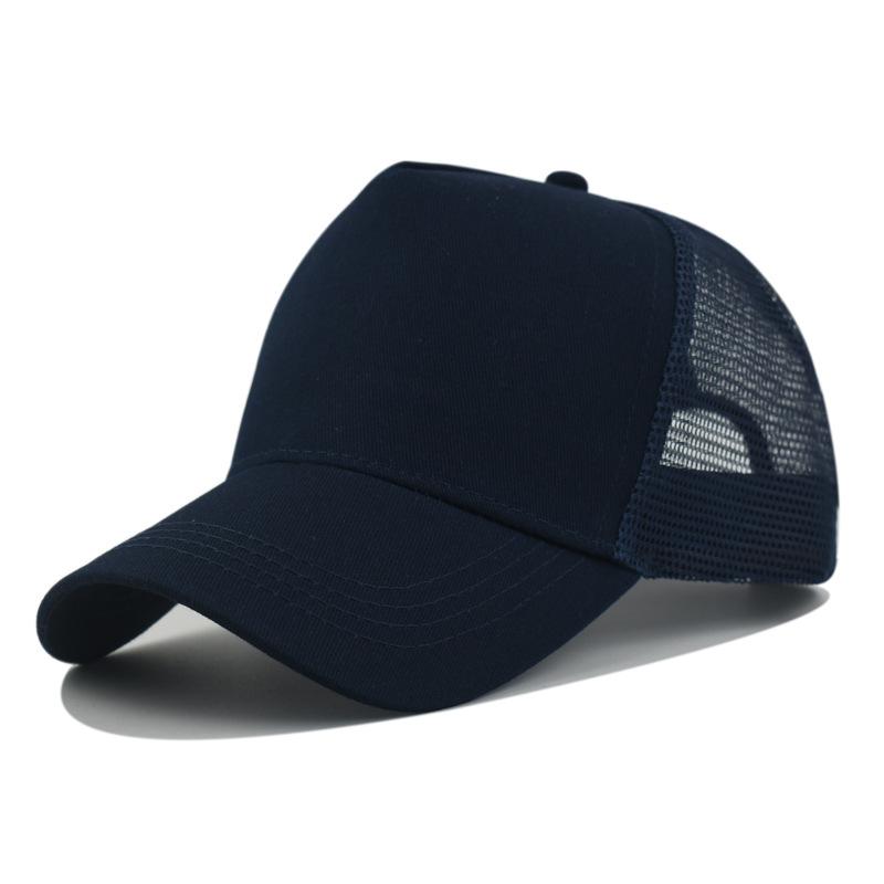 Custom Logo Basic Color Matching 5 Panel Mesh Hat For Women Summer Sunshade Breathable Baseball Caps Outdoor Sport Truck Dad Cap