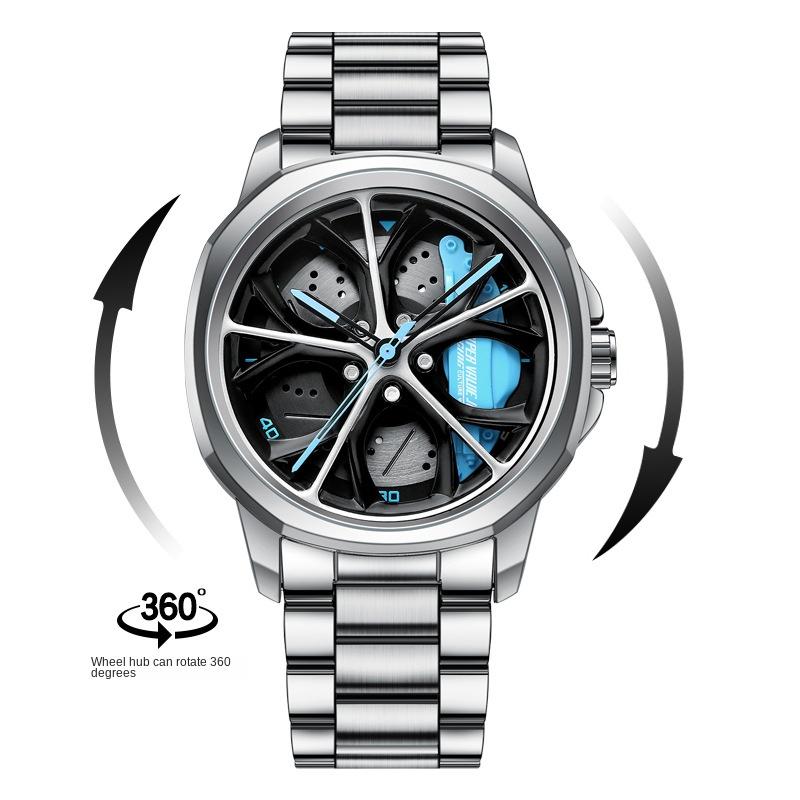 Ceas cu roți SVJ pentru bărbați, etrieri tridimensionali pentru modificarea mașinii forjate