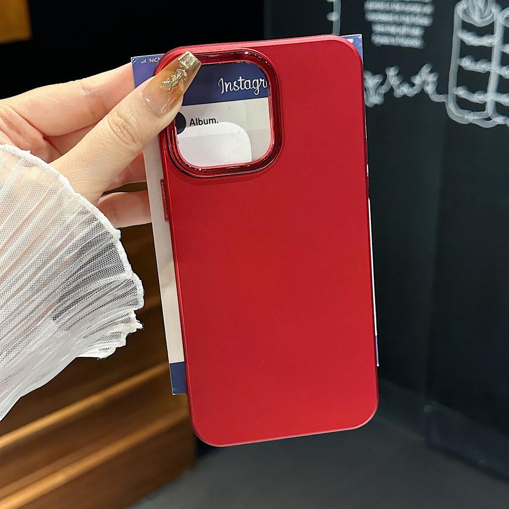 New Liquid Silicone Mobile Phone Case Electroplating Lens Apple 15PRO Creative Protective Case iPhone14PRO Suitable