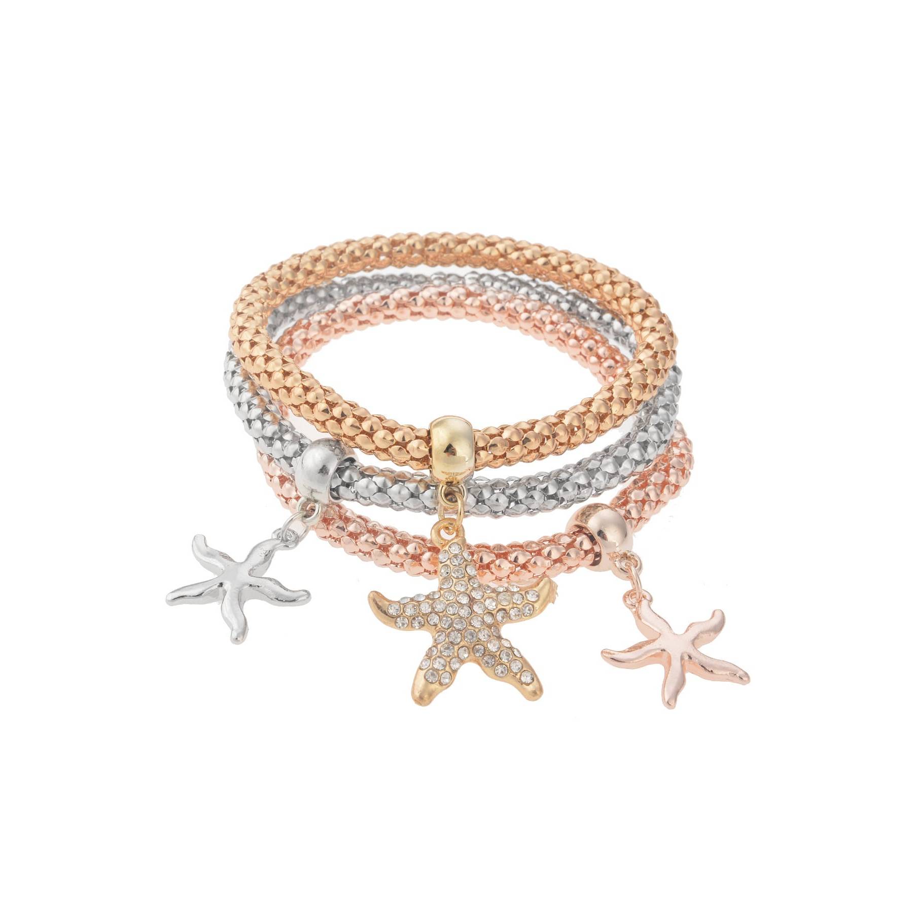 

Браслет из нескольких фигурок в виде морских звезд