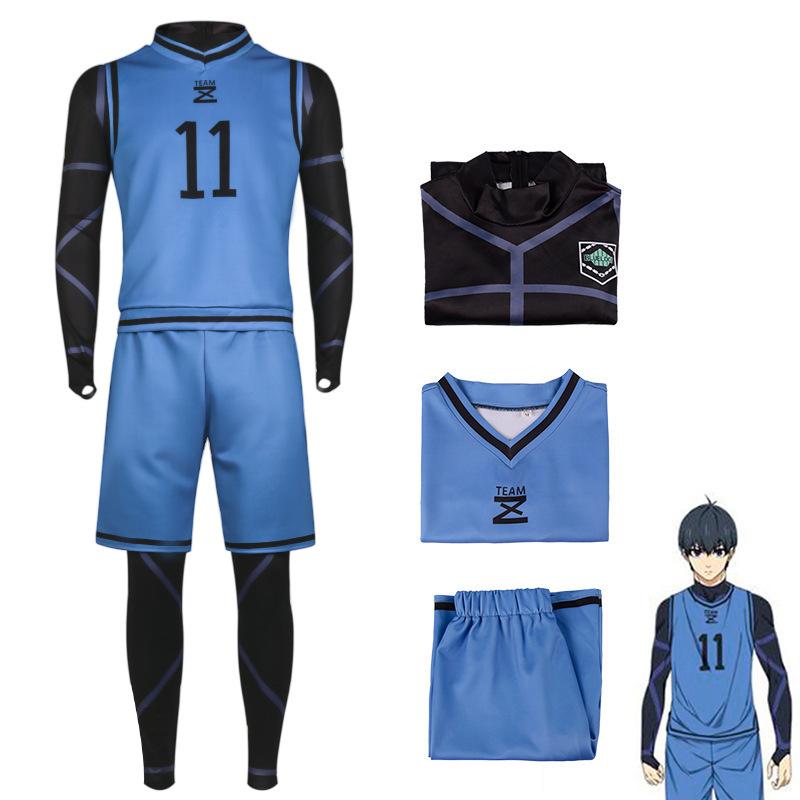 Anime Blue Lock Cosplay Chigiri Hyoma Bachira Meguru Kunigami Rensuke Isagi Yoichi Cosplay Costume Unisex Jersey Jumpsuit Outfit