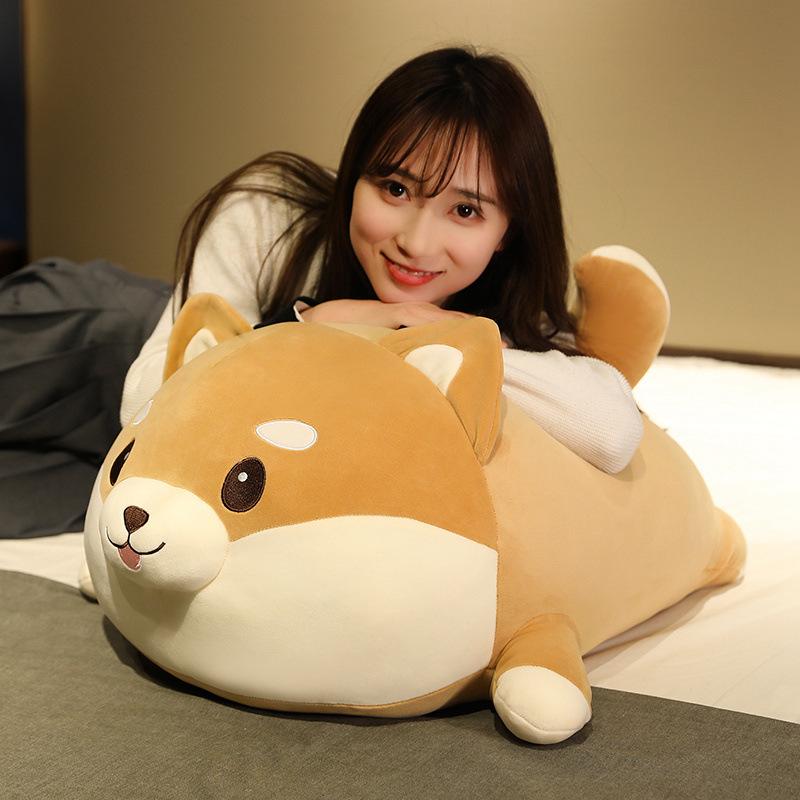 Creative Plush Toy Cute Dog Corgi Soft Doll Toy Kids Toy Throw Pillow Birthday Gift w1477