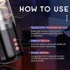 Male Masturbator Adult Toys Pumps Rotating and Vibrating Modes Visual Window and IPX7 Waterproof Penis Pump Pocket Pussy Male Stimulator Sex Machine