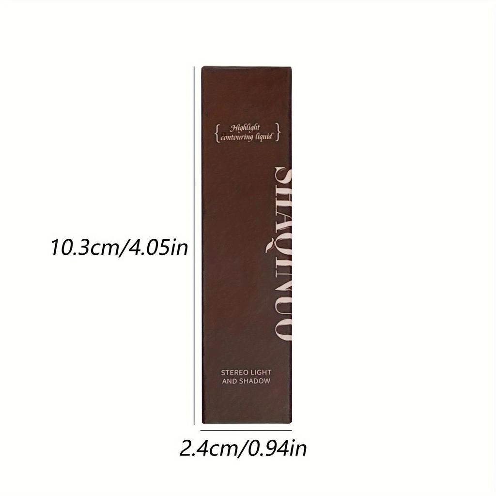 Dual-Tone Liquid Contour Stick for All Skin Tones, Matte Finish, Waterproof and Sweatproof, Lightweight Concealer for Natural Look