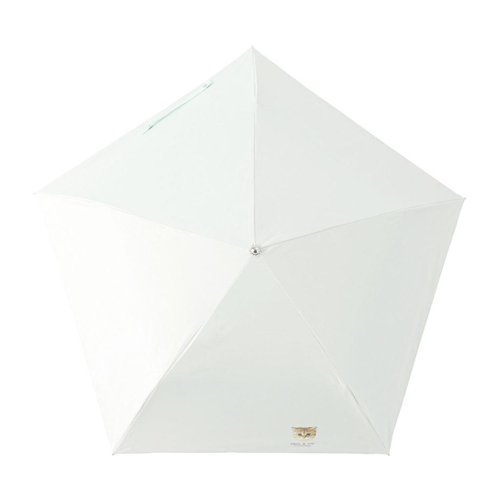 PAUL JOE ACCESSOIRES Folding Umbrella for Sun and Gypsy White & (Paul & Joe) Light-Blocking Rain, 50cm, One-Point Design, 11887,