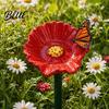 Terrassen-Vogeltränke Bienen-Trinkstation für Garten Wasserspender mit Blumen-Schmetterlings-Design Bunte Schale Outdoor-Gartenhof-Dekoration Klein Für