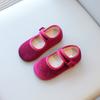 New Kids Leather Shoe Solid Color Versatile Princess Childrens Flats Fashion Causal Black School Girl Shoes Spring Autumn H04031