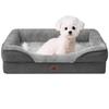 EHEYCIGA Dog Bed, Pet Bed for Dogs, Washable, Waterproof, Cat Bed, High Rebound, Size S, for Small and Medium Dogs, Cushion, Removable Cover, Non-Slip