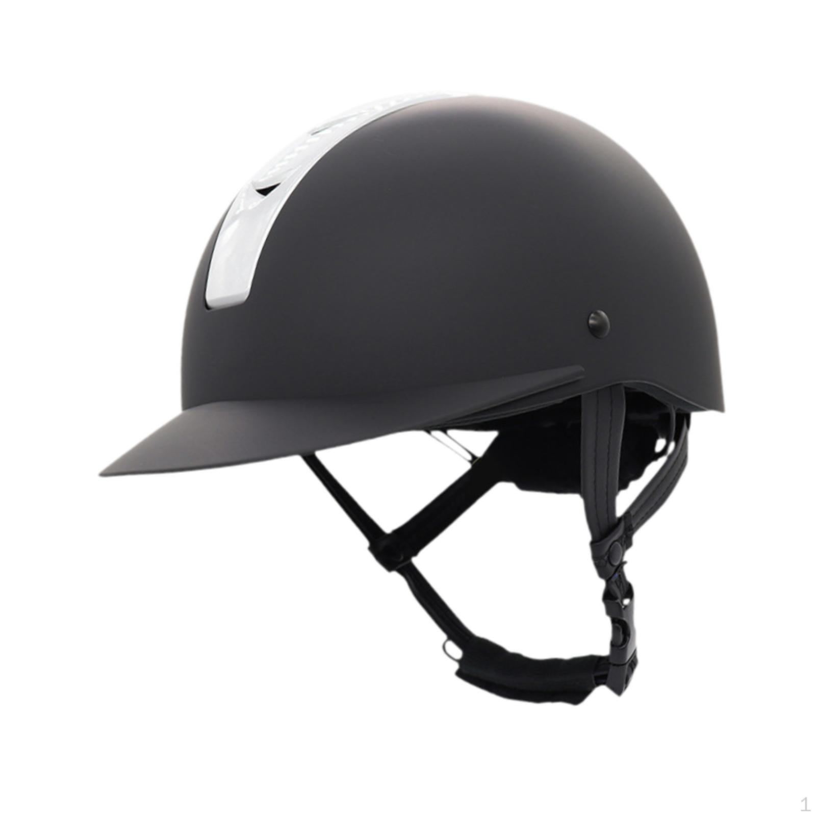 

Конный шлем, шляпа для езды на велосипеде, удобная легкая практичная модная лошадь M Black White