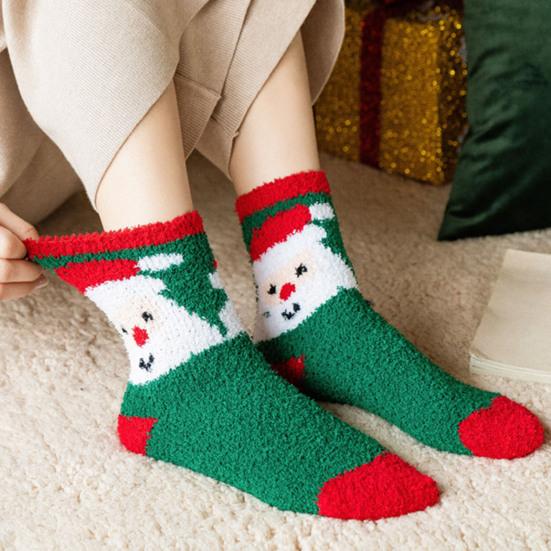 Festival Supplies Snowflake Reindeer Santa Snowman Tree Striped Socks ...
