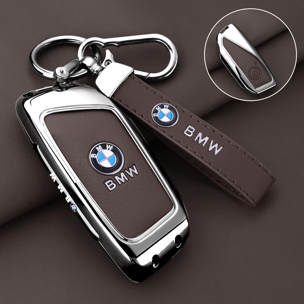 MLKJ3 Zinc Alloy Car Remote Key Case Cover Protector Shell for BMW X1 U11 X7 X5 G05 LCI I7 IX XM Series 7 740Li U06 G81 M3 Accessory