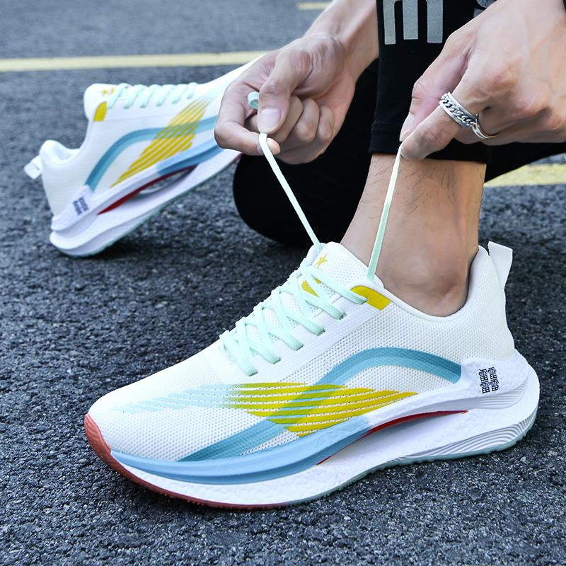 Purple White Athletic Sneakers Men Street Style Platform Running Sneakers Women Casual Sport Shoes Casual Fitness Training Exerc