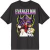 Neon Genesis Evangelion Group Black T-Shirt