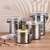 301-500ML Stainless Steel Sealed Tank Food Coffee Beans Snack Storage Cans Tea Leaf Container Organizer Kitchen Accessories