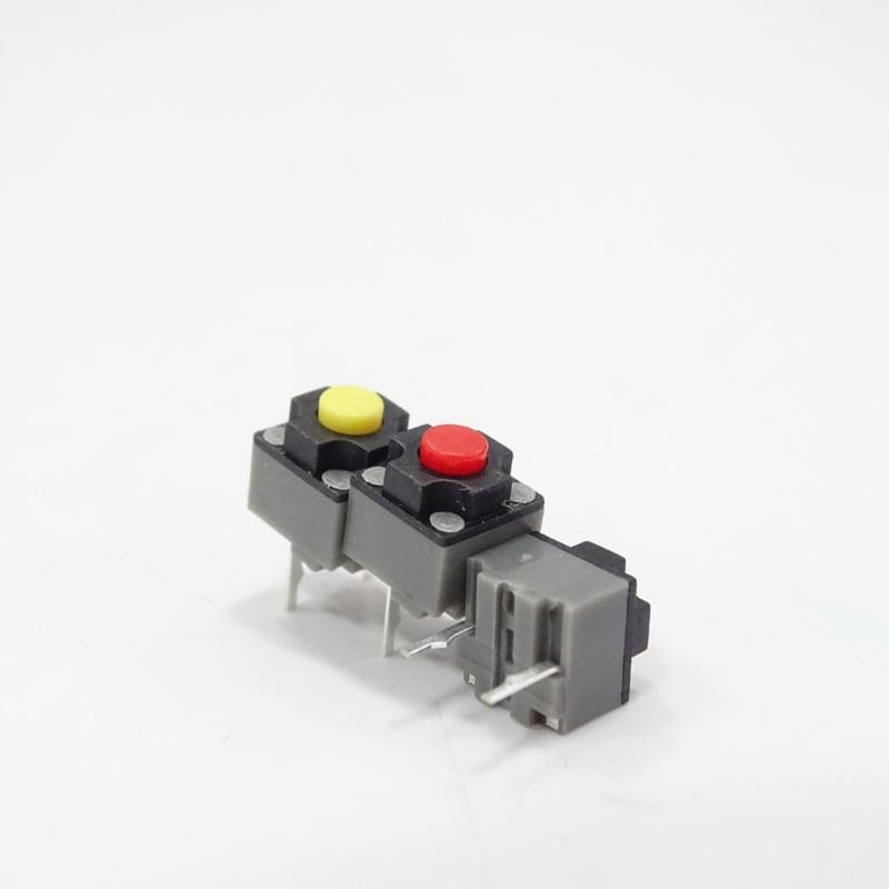 10 Stück 6x6x7,3mm Kailhs Silents Taster Drahtlose Maus Mikroschalter mit Geräuschloser Bedienung für Gamer und Büro