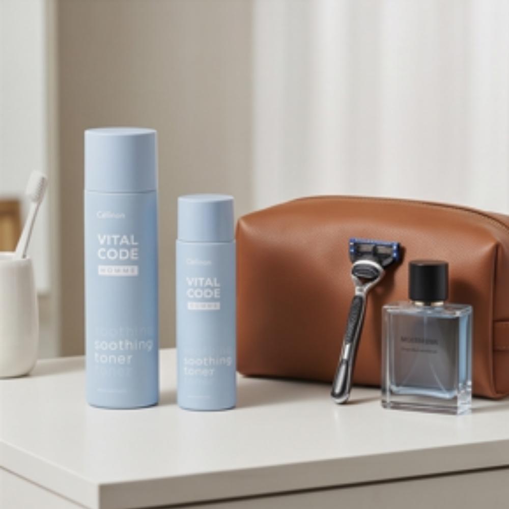 Celltrion Skincare / סט טיפוח Celinon Vital Code Homme / שגרת טיפוח לגברים מחייה ומאזנת שמן-לחות (טונר + תחליב) /מקוריאה
