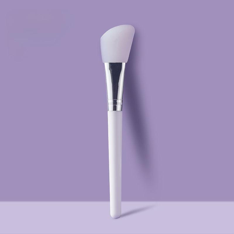 Maske Çubuğu için Çift Başlıklı Çift Kullanımlı Yüz Maskesi Fırçası, Çamur Maskesi Uygulamak için Kaşıklı Yüz Maskesi Fırçaları Silikon Yüz Güzellik Aletleri
