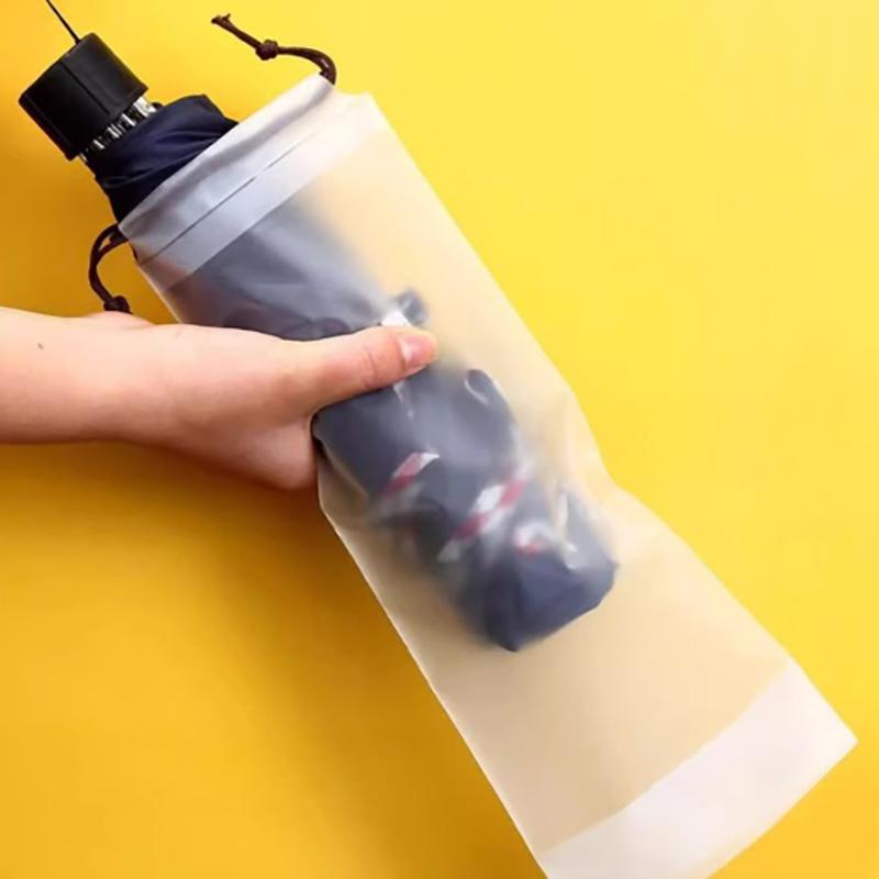 Folding Umbrella Storage Bag with Hanging Loop Waterproof Pocket 10/30/50PCS for Bathroom Entryway Car Storage
