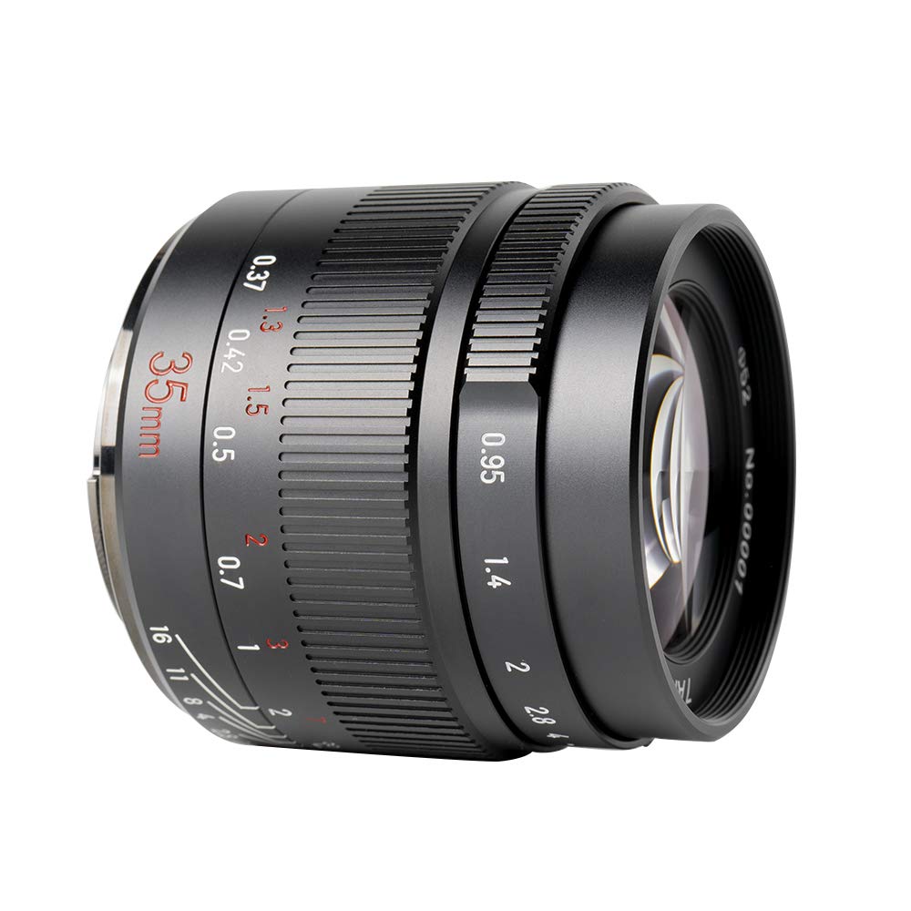 7artisans 35mm interchangeable camera large for Fujifilm cameras f0.95 lens, APS-C wide-angle lens, aperture, X-A1, X-A10, X-A2, X-A3, X-A5, X-A7,