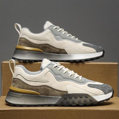Fashionable and Casual Men's Thick Soled Shoes Comfortable Walking Sports Shoes Outdoor Tennis Shoes Lightweight Running Shoes