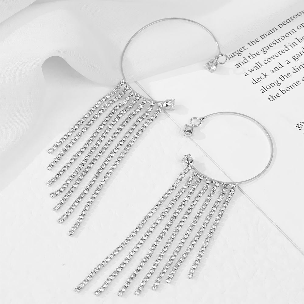 Buy Earring Party Jewelry Gift Rhinestone Earring Ear Clip Non Pierced