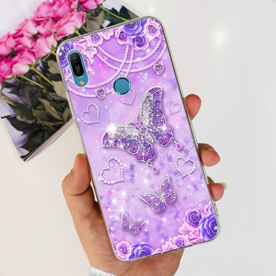 For Huawei Y6 2019 Case Y6 Prime 2019 Fashion Painted Cover Clear Silicone Phone Case For Huawei Y6s 2019 Y6 Pro 2019 Soft Shell