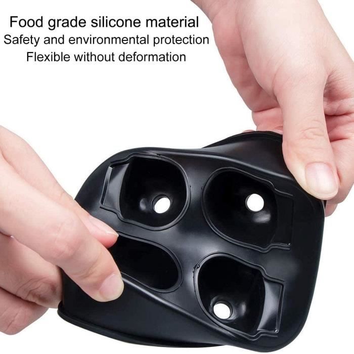 A Silicone Ice Cube Skull - YUESEN 2 Pcs 3D Skull Head Shaped Silicone Ice Cube Mold For457