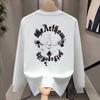 Street Trendy Brand Hiphop Hip-Hop Long-Sleeved T-Shirt Men'S Bottoming Shirt Versatile Crew Neck Half-Sleeved Top