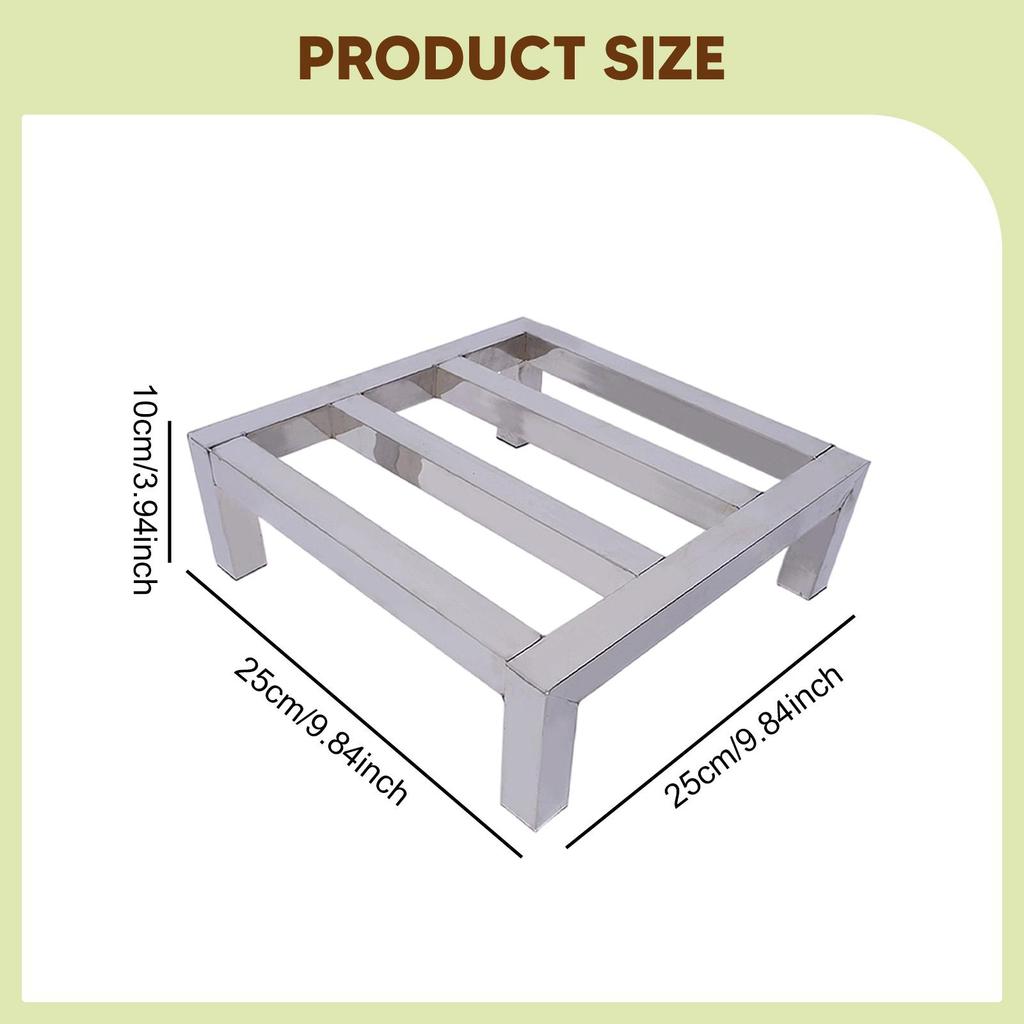 Durable Metal Rack Shelf Storage Stand Stainless Steel Floor Rack for Office Basement Supermarket Shop