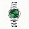 New Men's Luxury Watch Green Dial Stainless Steel Quartz Waterproof Sport Watch with Date - Relogio Masculino