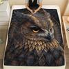 Owls Print Flannel Blanket, High Quality Comfortable for All Seasons, Home Decor, Warmth and Comfort