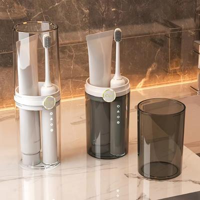 1PCS Only Cup Portable Toothbrush Dustproof Cup Bathroom Toothpaste Storage Case Box Organizer Travel Toiletries Storage Cup