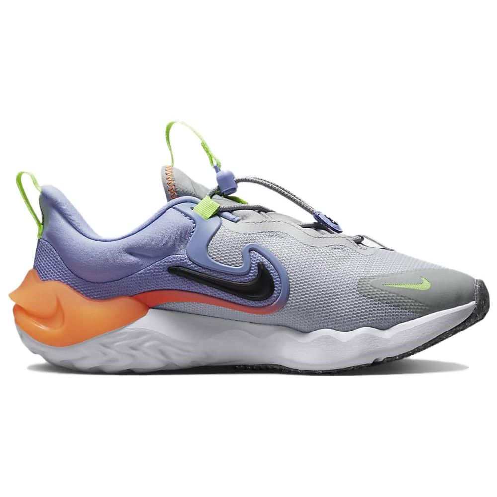 Nike Run Flow GS Photon Dust Purple Pulse Kids Sneakers Grey Total-Orange Black DR0472-002