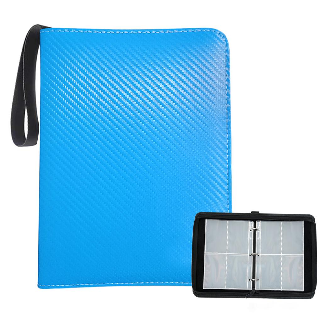 Leather Anime Trading Card Holder 4/6-Grid Game Card Collections Pack Baseball Card Storge Bag For Storage 400/900 Cards Holded