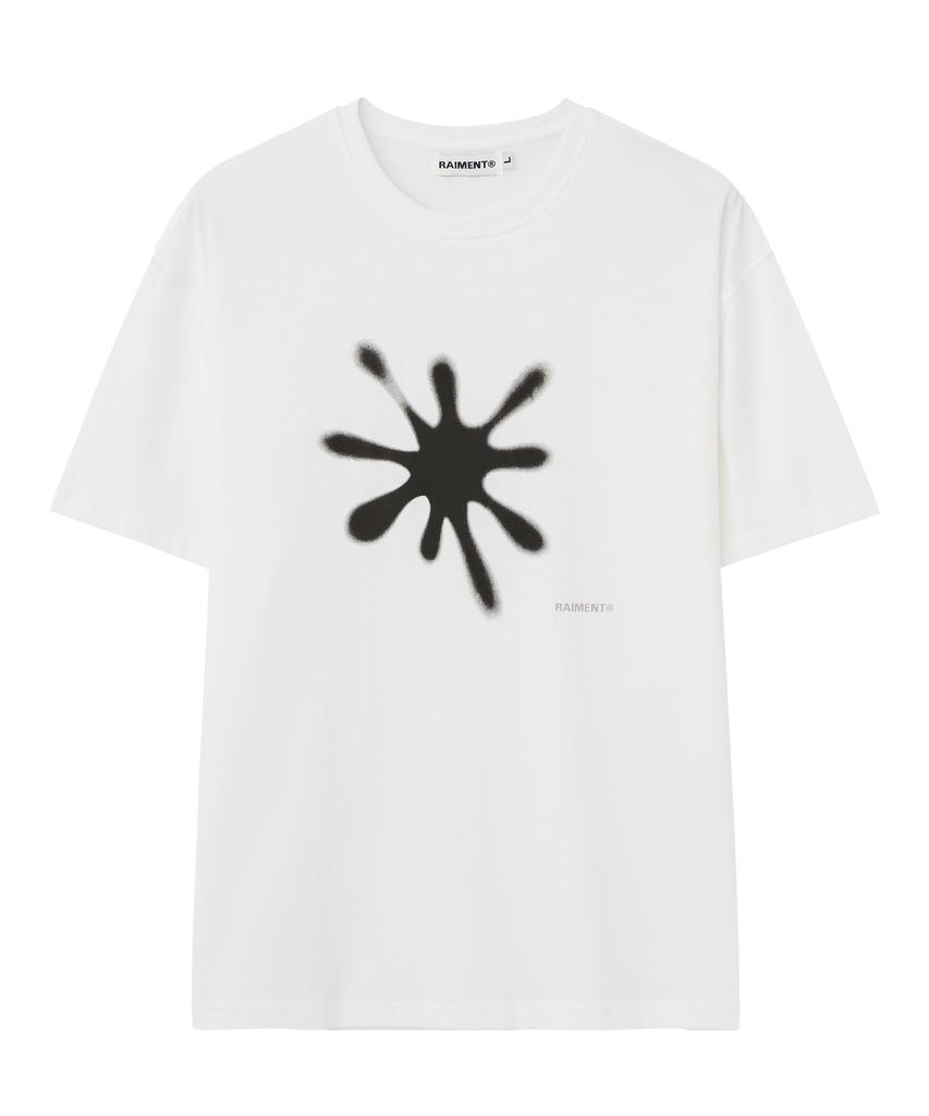 RAIMENT Starfish Spray Short Sleeve T-Shirt_White