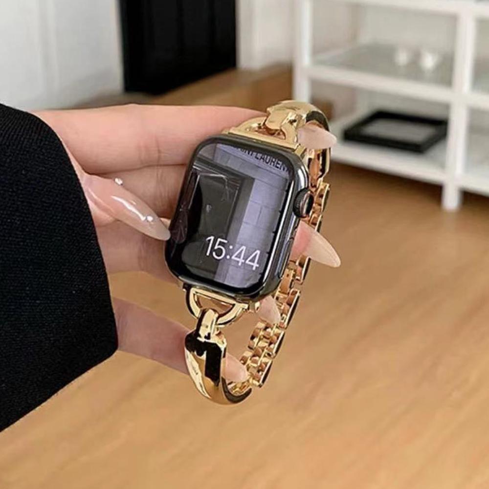 

Starlight Band For Apple Watch Ultra 10 9 8 7 6 SE 5 Metal Straps For IWatch Series 46mm 41 49mm 40 38 42mm 44 45 Women Bracelet for apple ultra 49mm золотий