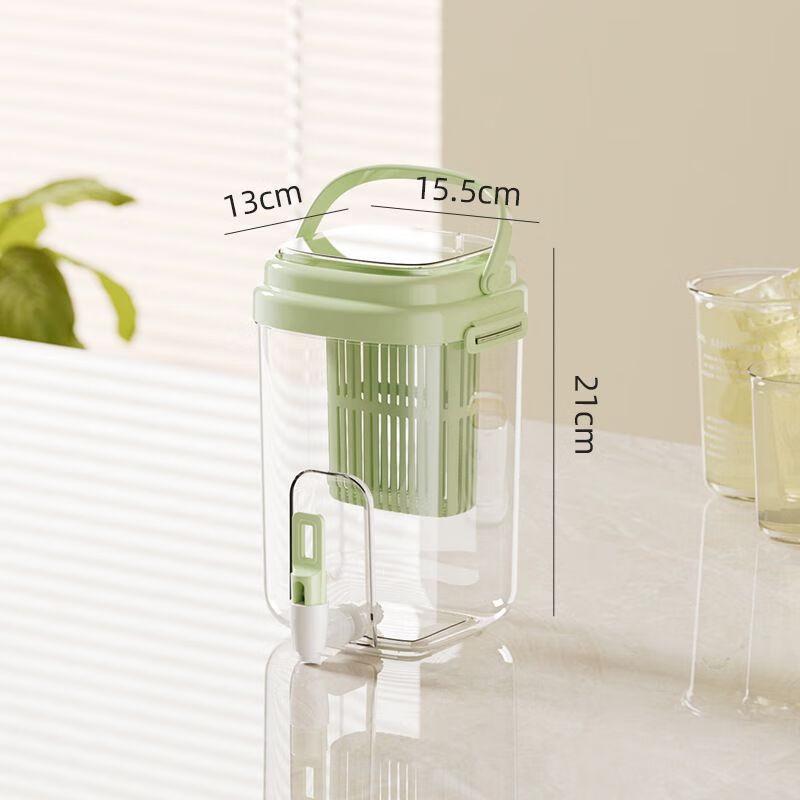 Glass Refrigerator Cold Water Jug with Faucet
