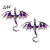 Dragon Lapel Pin 2Pcs Rhinestone Flying Brooch, Western Winged Pin, Alloy Brooch Sweater Cardigan Coat Suit Scarf Decor, Men Jewelry Accessories Clip