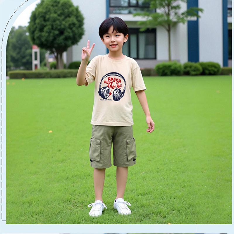 Boys' Shorts 2025 Summer Children's Thin Capri Pants