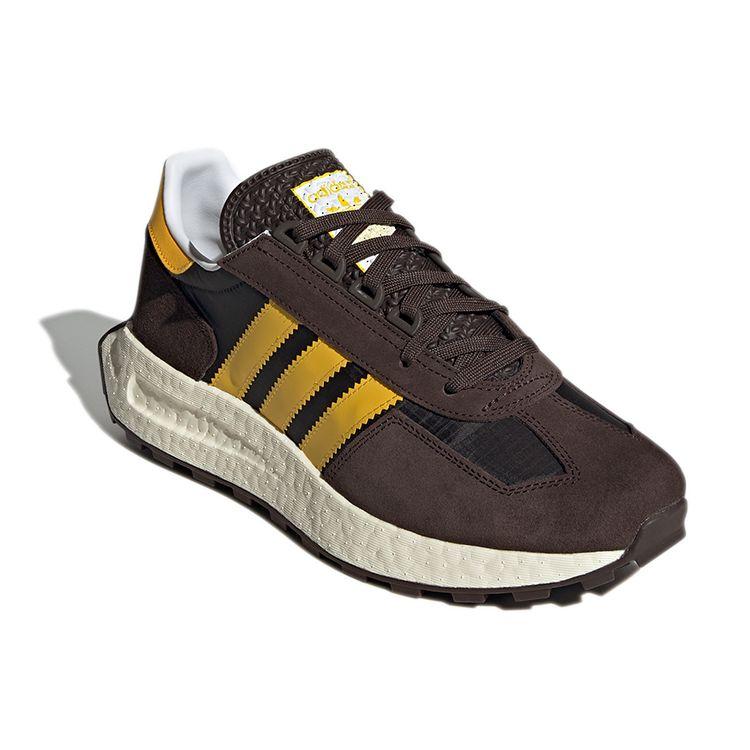 Adidas Originals Retropy E5 Retro Classic Vintage Fabric Cushioning Non-Slip Low-Top Casual Running Shoes Unisex Sneaker Brown Dark-Brown GX4552