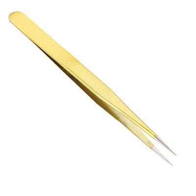 Professional Stainless Steel Tweezers for Eyelash Extension Fake Eyelash Grafting (Straight)