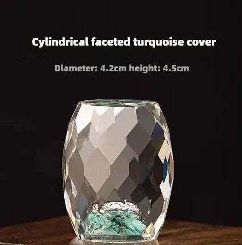 

К9 Креативная Высококлассная Подставка для Чайного Сервиза с Инкрустацией Водой Кристальная Подставка для Чайного Сервиза Стеклянный Набор из Зеленого Соснового Дерева Аксессуары для Чайной Церемонии