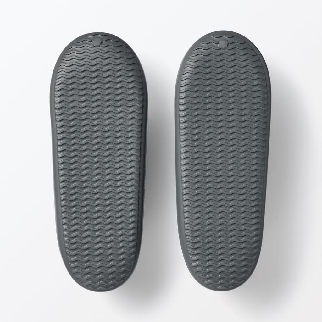 MUJI EVA Hängende Weiche Badeschuhe Größe Dunkel 84854088, L, Grau, Ca.. 25,0-27,0 cm,
