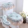 Toilets Cushion 3 Piece Set Lace Detachable Toilet Cover Cloth Dust Cover Toilets Seat Cushion Home Decoration Toilet Cover