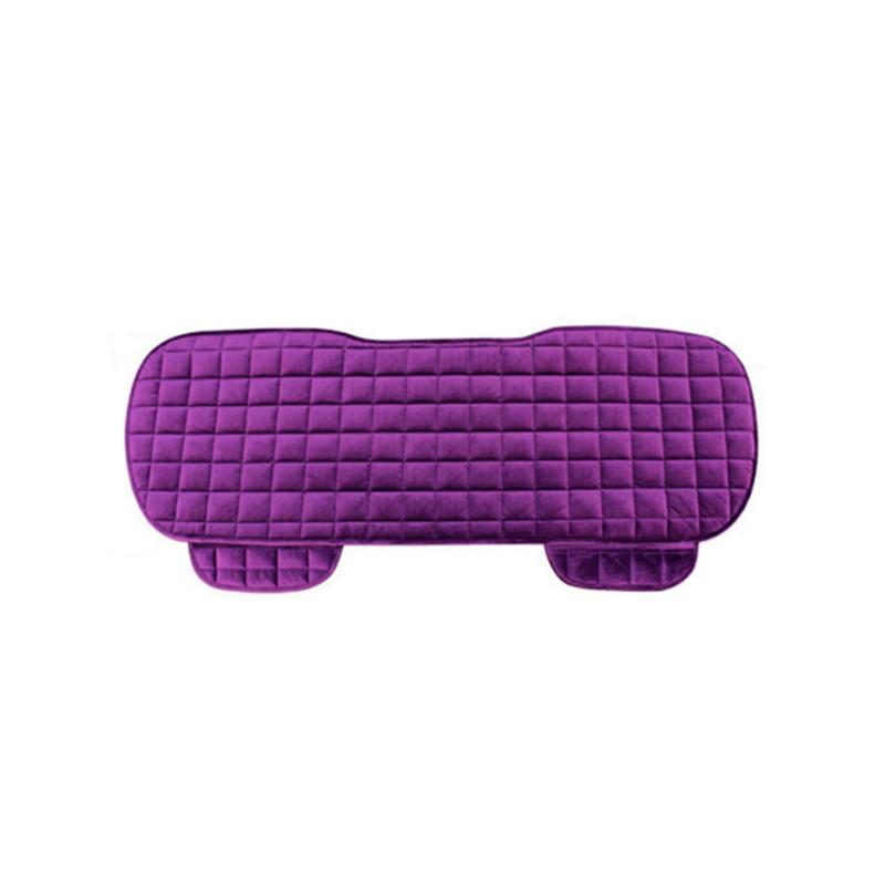 

Бархатная подушка, чехол на сиденье автомобиля, спереди и сзади, Нескользящий зимний автозащитный коврик, сохраняет тепло, универсальный, подходит для грузовика, внедорожника, фургона 133*49cm фиолетовый