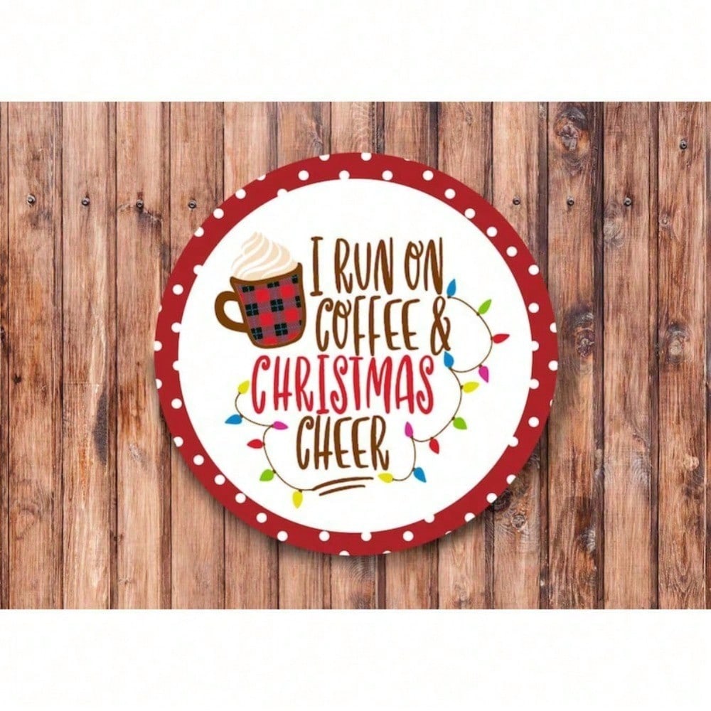 

Vintage Metal Tin Sign Christmas Wreath Winter Holiday Home Decor Wall Art Kitchen Living Room 20x20 різнокольоровий