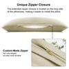 PiccoCasa Body Pillow Long with 1 50x160cm Cover, Microfiber, Plain, Nordic, Life-size, Pillowcase, Zipper, Piece, Khaki,